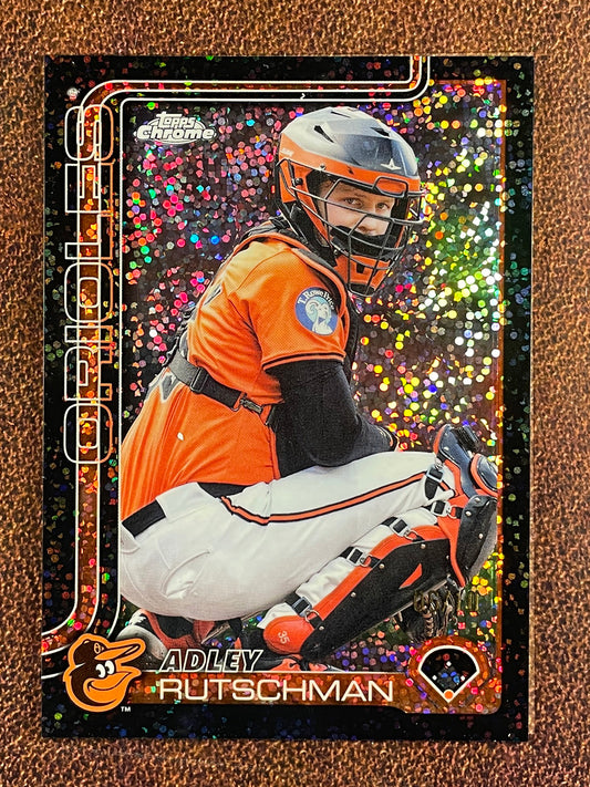 Adley Rutschman - 2025 Topps Chrome - BLACK Speckle /10 - Orioles