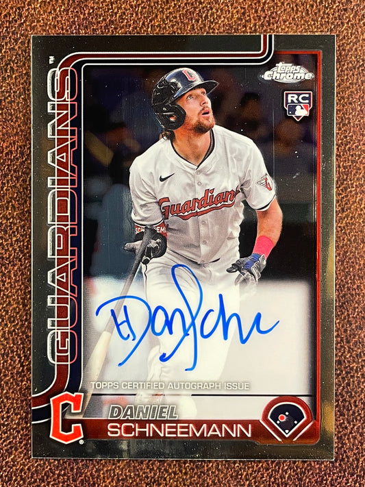 Daniel Schneemann - 2025 Topps Chrome - Rookie AUTO - Guardians