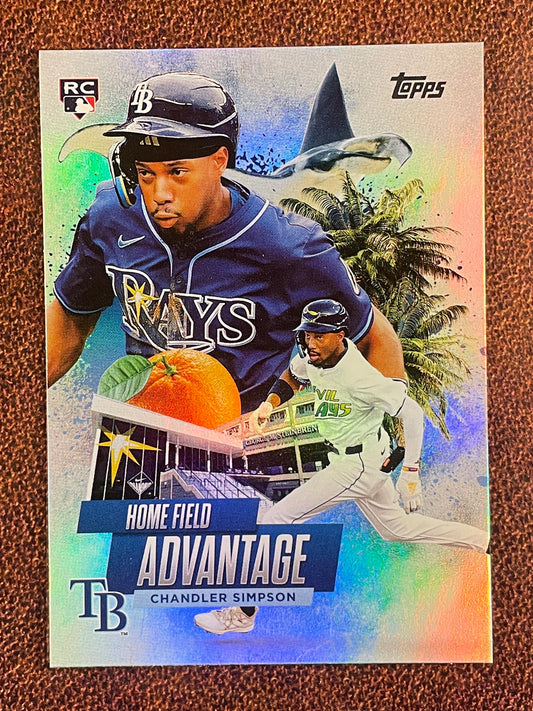 Chandler Simpson - 2025 Topps Update - Home Field Advantage Rookie - Rays