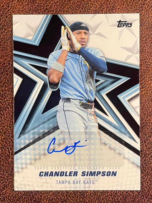Chandler Simpson - 2026 Topps Series 2 - Baseball Stars AUTO - Rays