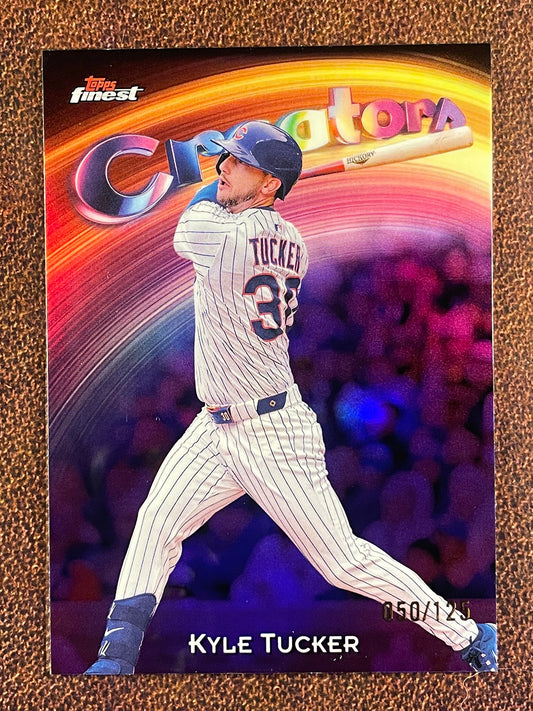 Kyle Tucker - 2025 Topps Finest - PURPLE Creators /125 - Cubs
