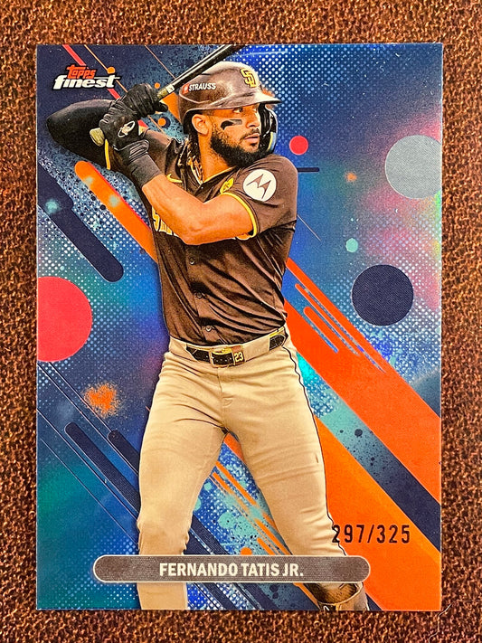 Fernando Tatis Jr. - 2025 Topps Finest - SKY BLUE Common Refractor /325 - Padres