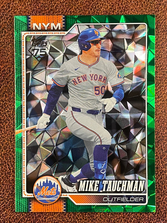 Mike Tauchman - 2026 Topps Series 2 - GREEN Diamante /99 - Mets