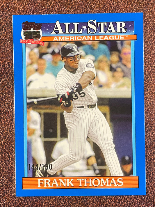Frank Thomas - 2026 Topps Series 2 - BLUE All Star /150 (*Slight corner/edge whiting*) - White Sox
