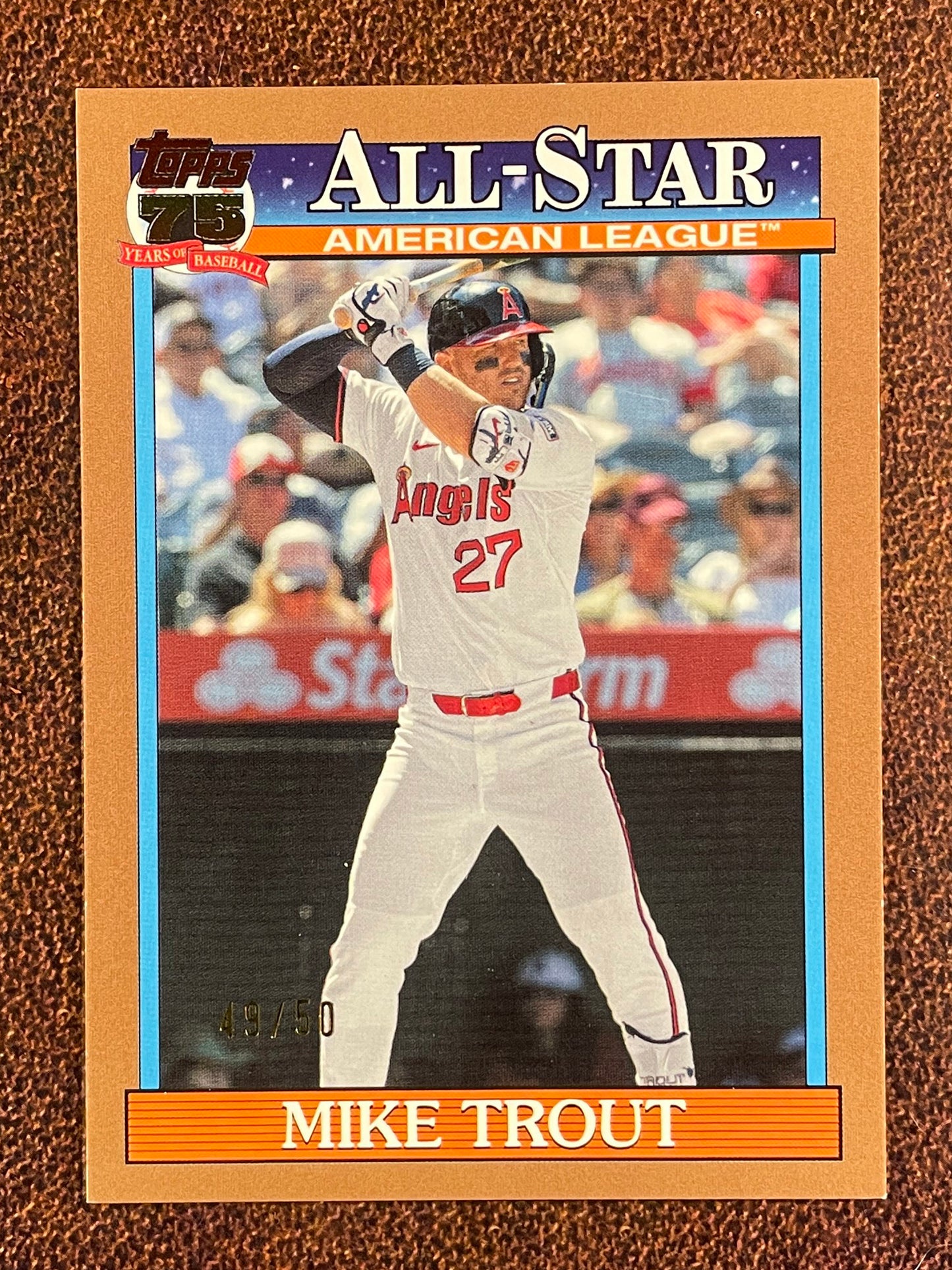 Mike Trout - 2026 Topps Series 2 - GOLD All Star /50 (*Slight corner/edge whiting*) - Angels