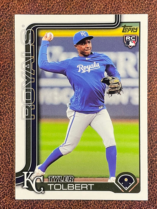 Tyler Tolbert - 2025 Topps Update - Rookie Golden Mirror SSP - Royals