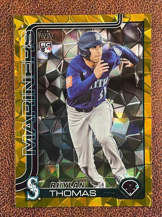 Rhylan Thomas - 2025 Topps Update - GOLD Diamante /50 - Mariners