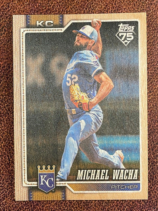 Michael Wacha - 2026 Topps Series 1 - Wood Parallel /25 - Royals