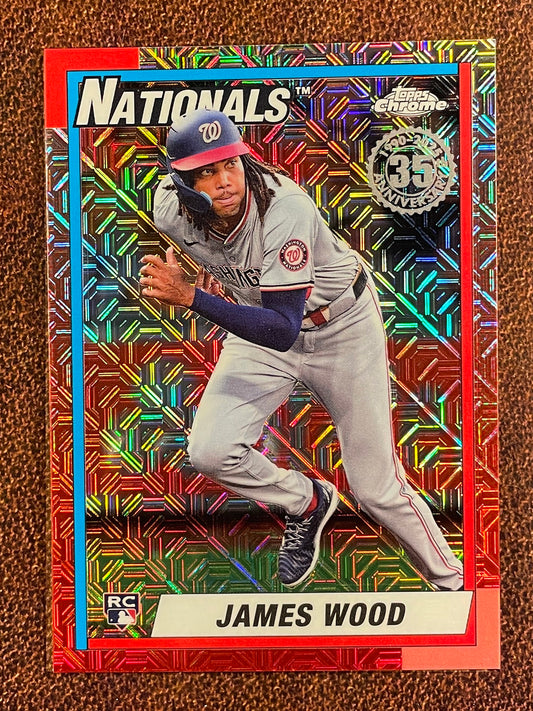 James Wood - 2025 Topps Series 2 - Rookie 1990 MOJO - Nationals