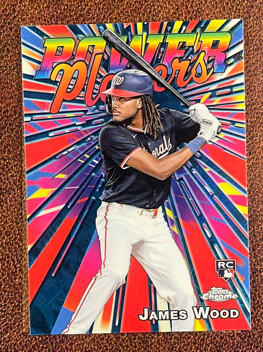 James Wood - 2025 Topps Chrome - Rookie Power Players Insert - Nationals
