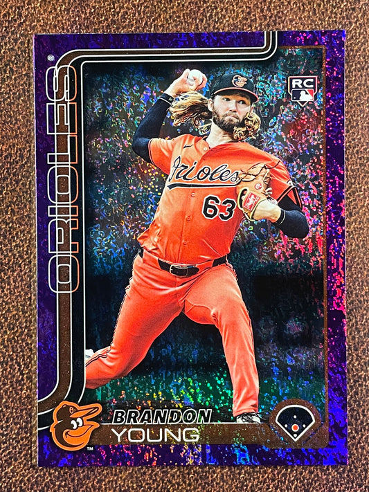 Brandon Young - 2025 Topps Update - PURPLE Rookie Holofoil /299 - Orioles