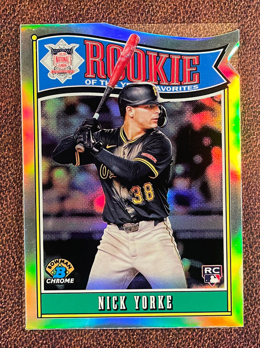 Nick Yorke - 2025 Bowman Chrome - Rookie of the Year Favorites - Pirates