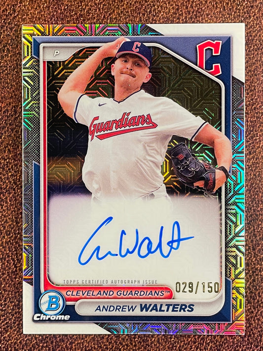Andrew Walters - 2024 Bowman Chrome - MOJO Refractor AUTO /150 - Guardians